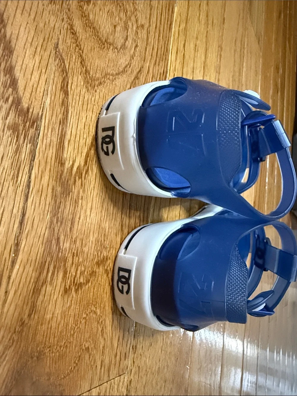 Dolce & Gabanna Kids' Blue Jelly Sandals